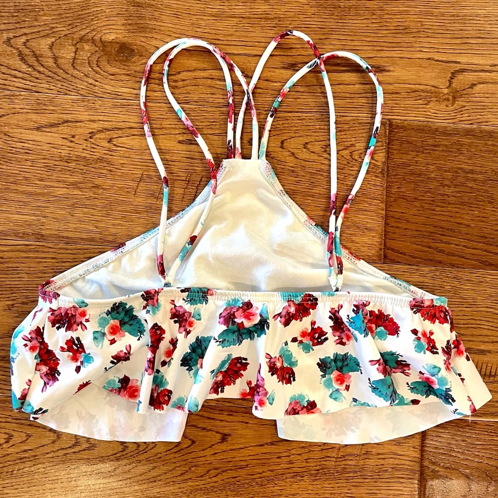 New Lovers + Friends Flower Halter Bikini Top - Picture 2 of 5